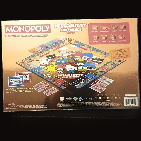NEW Hello Kitty Monopoly Premium Edition - Picture 2 of 5